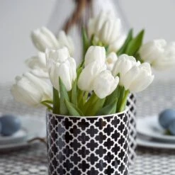 12/+ Cm, Hakuun Darwin Hybrid Tulip Flower Bulbs, White (Bag Of 50) -Garden State Bulb garden state bulb flower bulbs ecf 45 50 02 31 1000