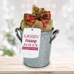 26/28 Cm Galaxy Nymph Double White Amaryllis Bulb Gift Kit With Zinc Container -Garden State Bulb garden state bulb flower bulbs ech 23 01 01 4f 1000